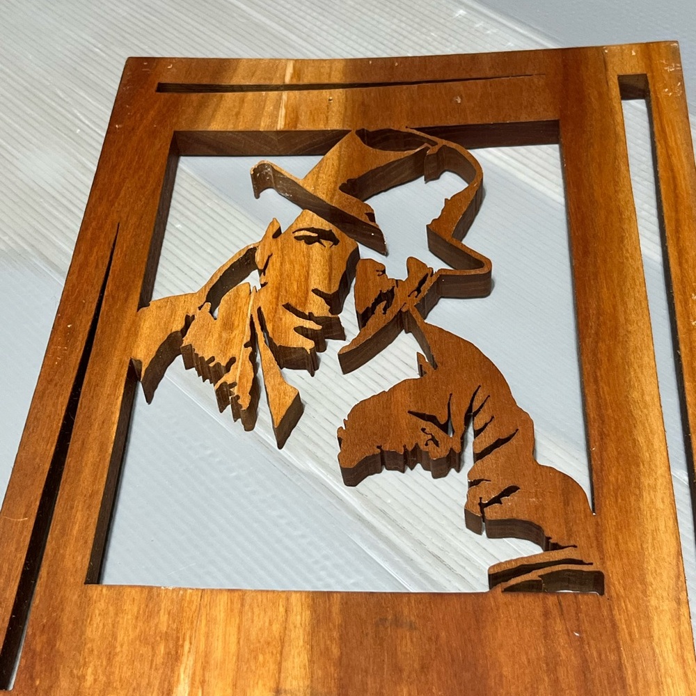 Wooden Detective Wall Art Humpry Bogart